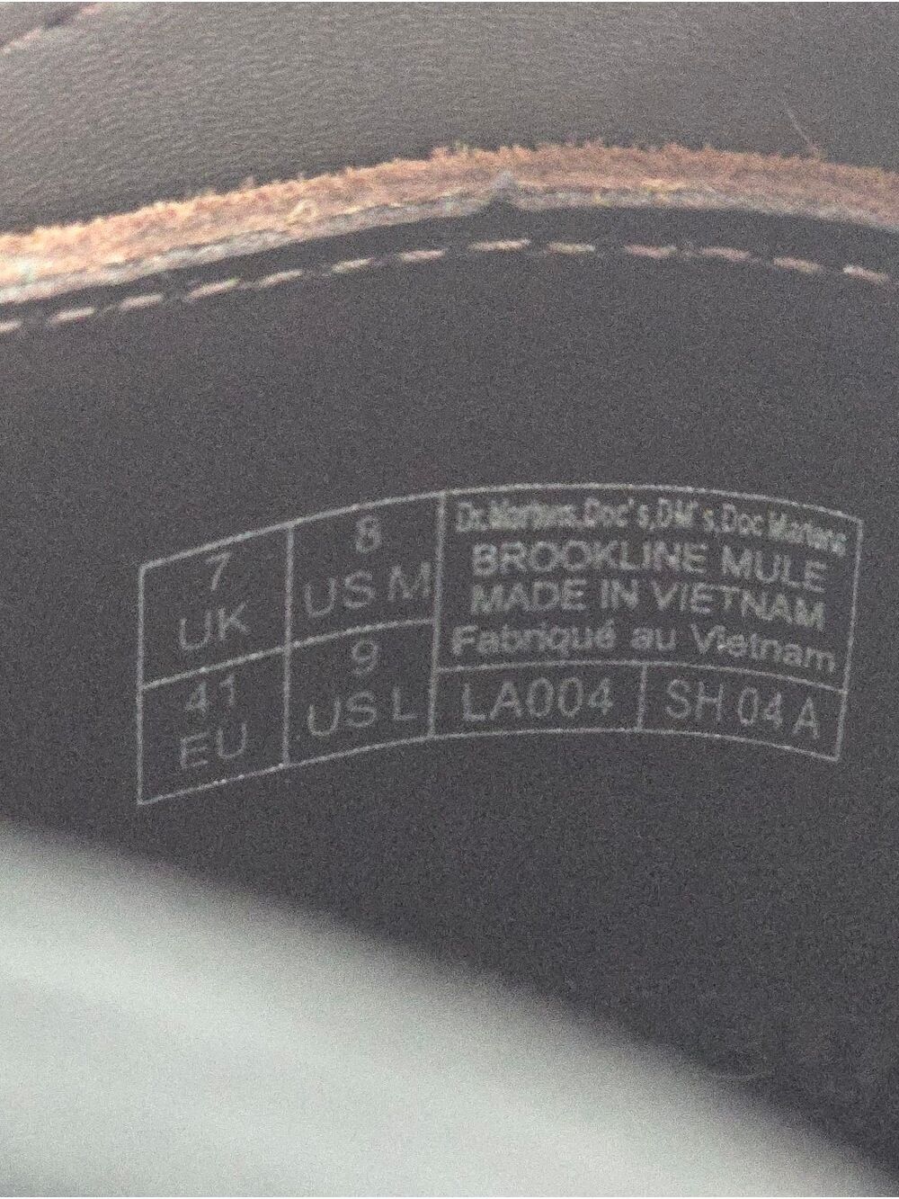 NWOT Dr. Martens Brookline Brown Suede Slingback Mules Clogs Women’s 9 Men’s 8 - Picture 16 of 17